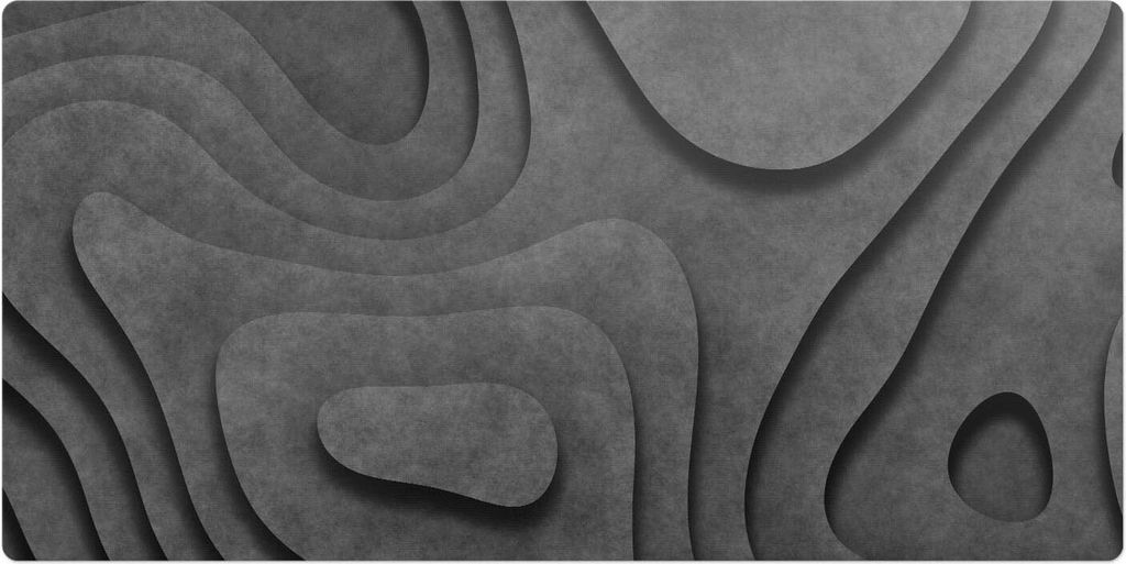 Abstrakte Wellen– Schreibtischunterlage – Schreibtisch Tischunterlage – 90x45 cm – Unterlage Groß Schreibtischmatte