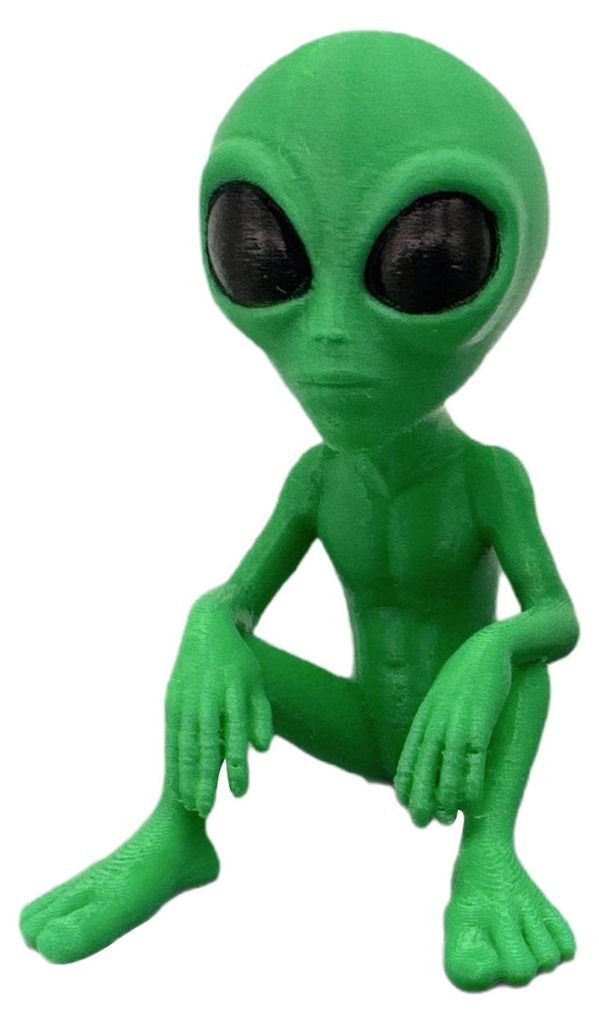 Mini-Alien-Ornament, Sci-Fi-Alien-Figur, lustige sitzende Alien-Statue, Pflanzgefäß-Dekoration für Garten, Zuhause, Schreibtisch, Geschenk für ...