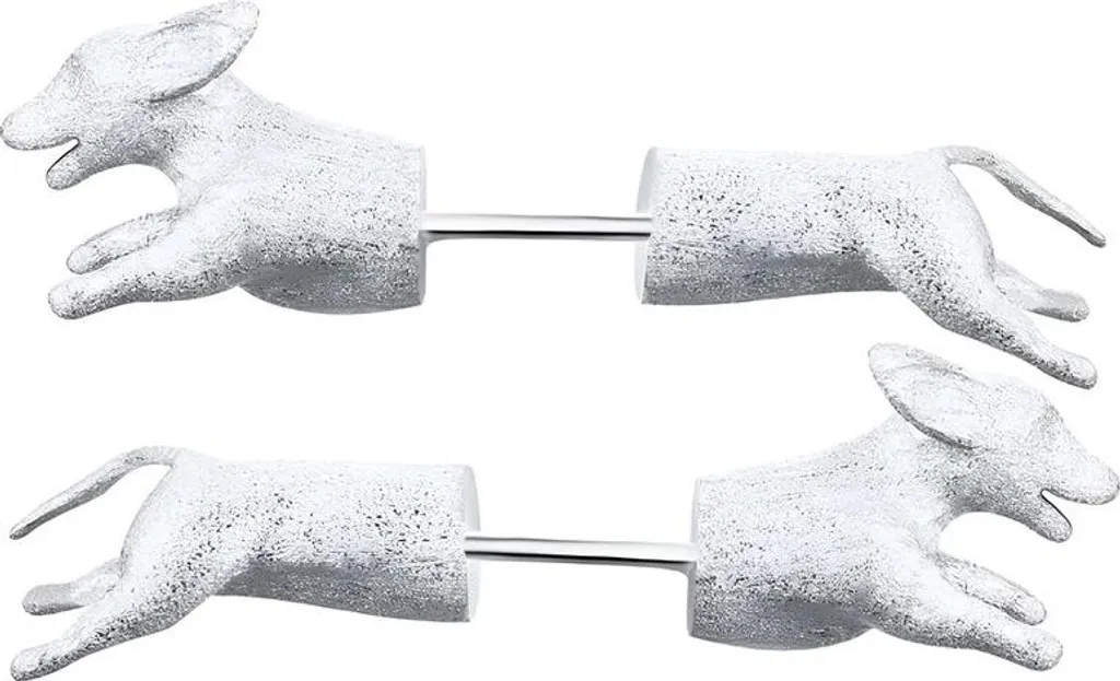 Orecchini Minimal Cane Argento 925 - Design Moderno per Ragazze