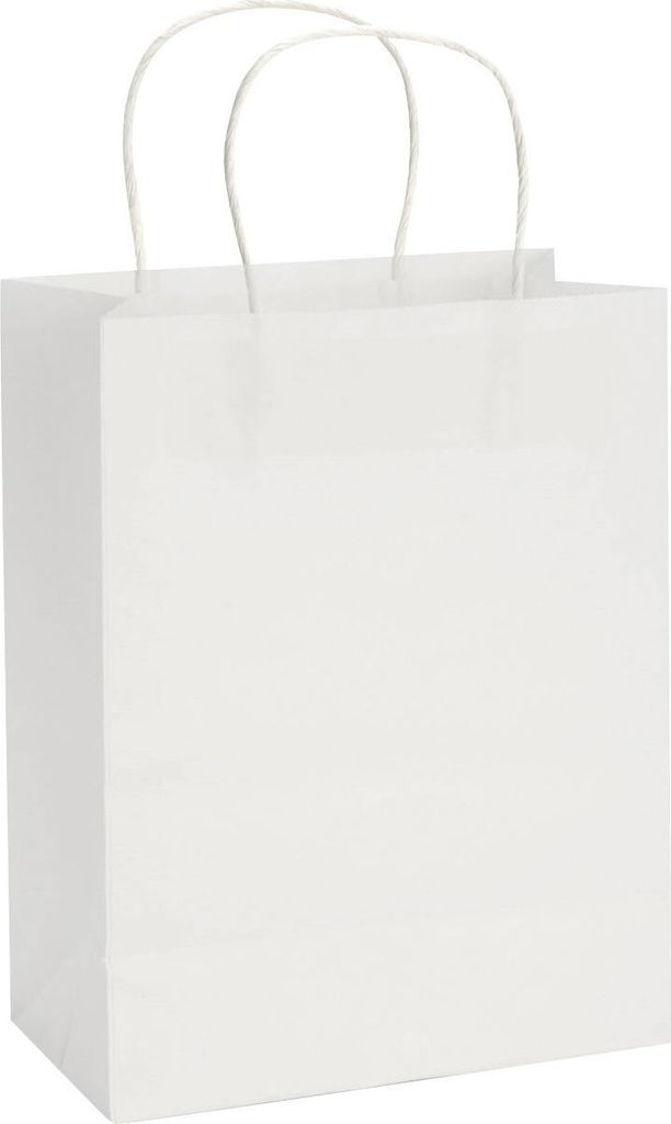 Glorex Papiertragetasche Kordelgriff 21 x 27 cm , weiß