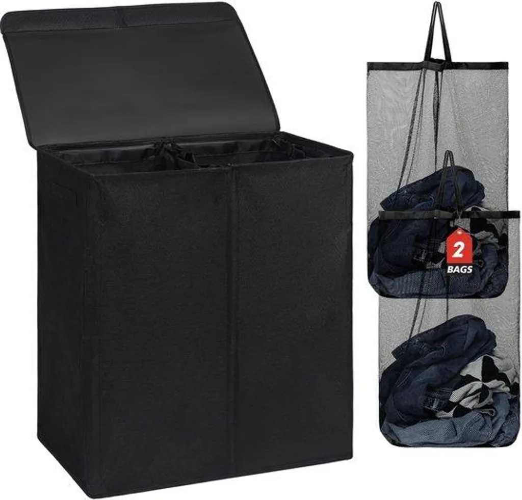 Coffre à linge 150L noir : finissez-en avec le désordre et les odeurs