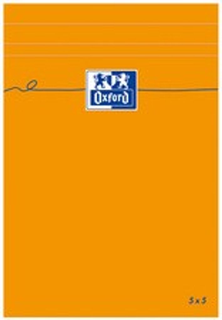 Oxford Notizblock 210 x 315 mm blanko 80 Blatt orange Produktbild 