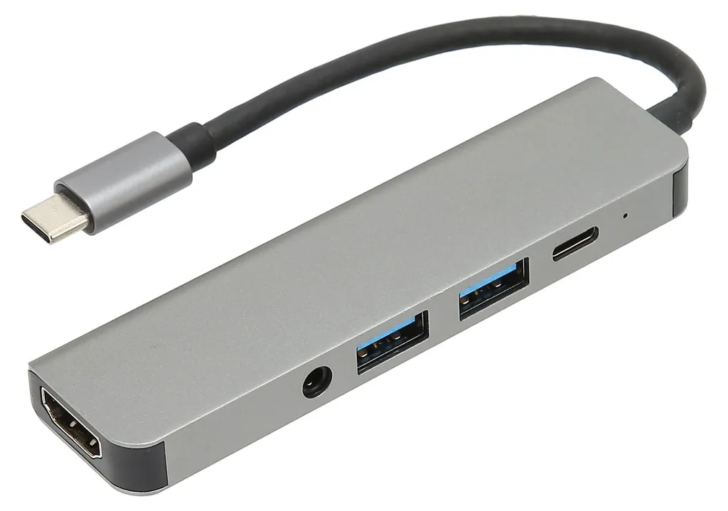 Hub USB C Anti-Manque de Ports avec Audio et Charge PD 5 Gbit/s 5 en 1
