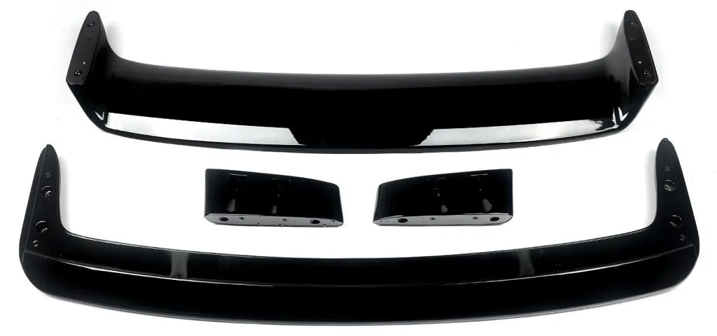 Becquet de coffre arrière universel design aérodynamique noir brillant