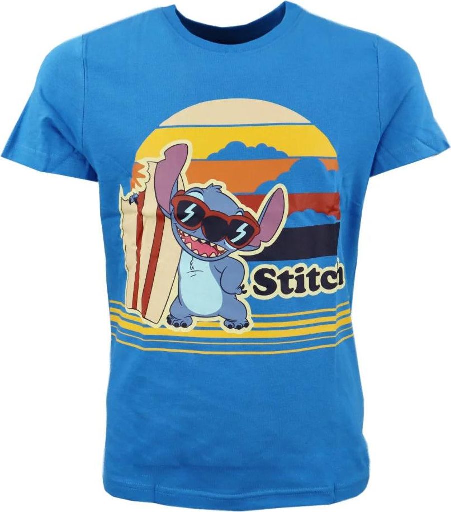 Disney Stitch T-Shirt Kurzarm Kinder Jungen Shirt – Blau / Produktbild 