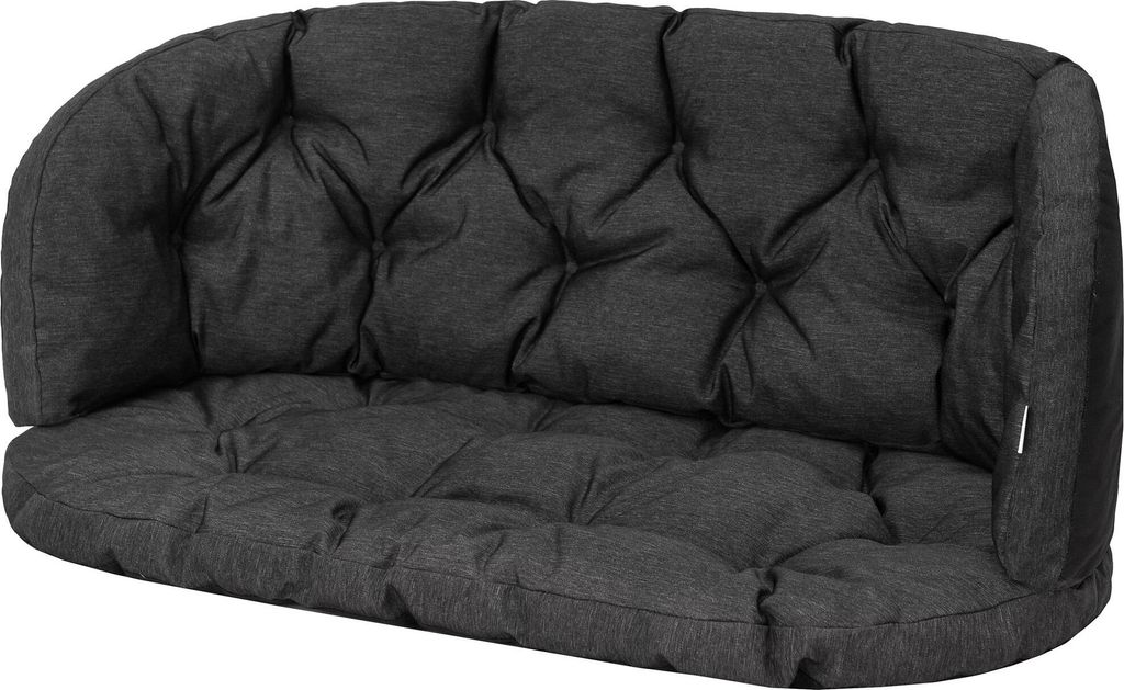 Sitz- und Rückenkissen Set "AMANDA" Groß für Rattan- und Gartenmöbel 100x50/150x38 cm, wetterfest | HobbyGarden