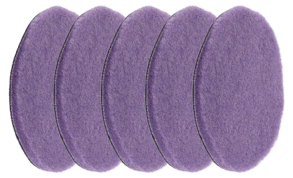 Tampons de découpe en laine expansée Gecko violets 140 mm - Lot de 5