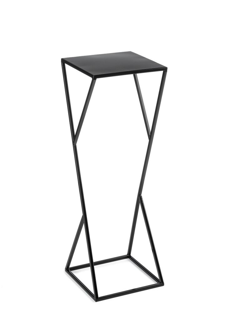 Moderný záhon LOFT čierny 70 cm kovový Obrázok produktu 