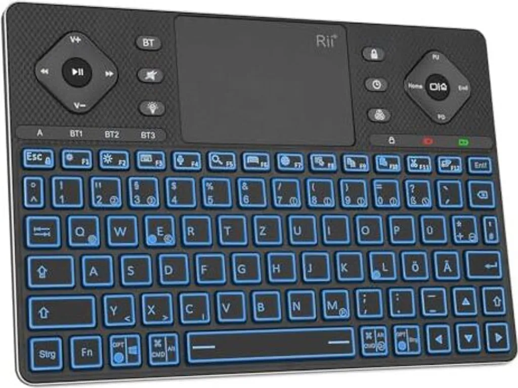 Tastiera Rii per Android TV e Tablet - 12 Colori LED per Tutta la Famiglia