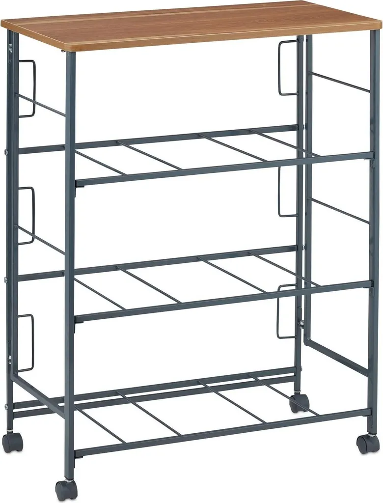 Petit caisson de rangement mobile Commode à roulettes compacte et grise - 8