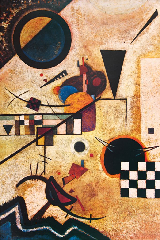 Wassily Kandinsky Kunstdruck Bild - Gegenklänge, 1924 (120 x 80 cm)