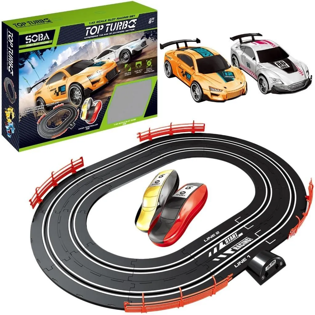 Piste de course R/C 180cm - Circuit automobile télécommandé pliable