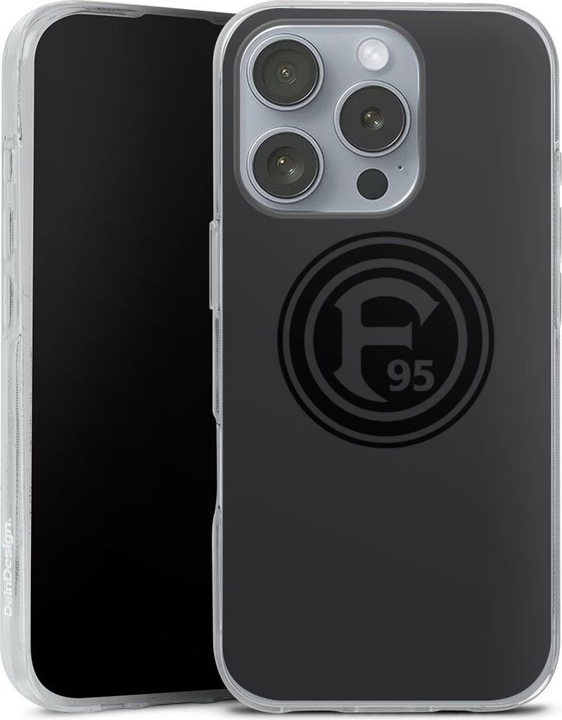 DeinDesign Handyhülle für Apple iPhone 16 Pro Silikon Hülle Case Smartphone Schutzhülle F95 Fortuna Düsseldorf Logo