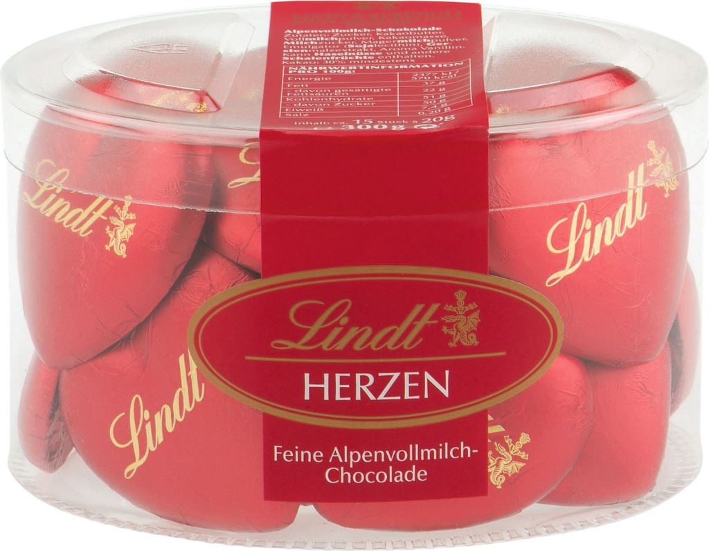 Lindt Herzen 15x20g Produktbild 