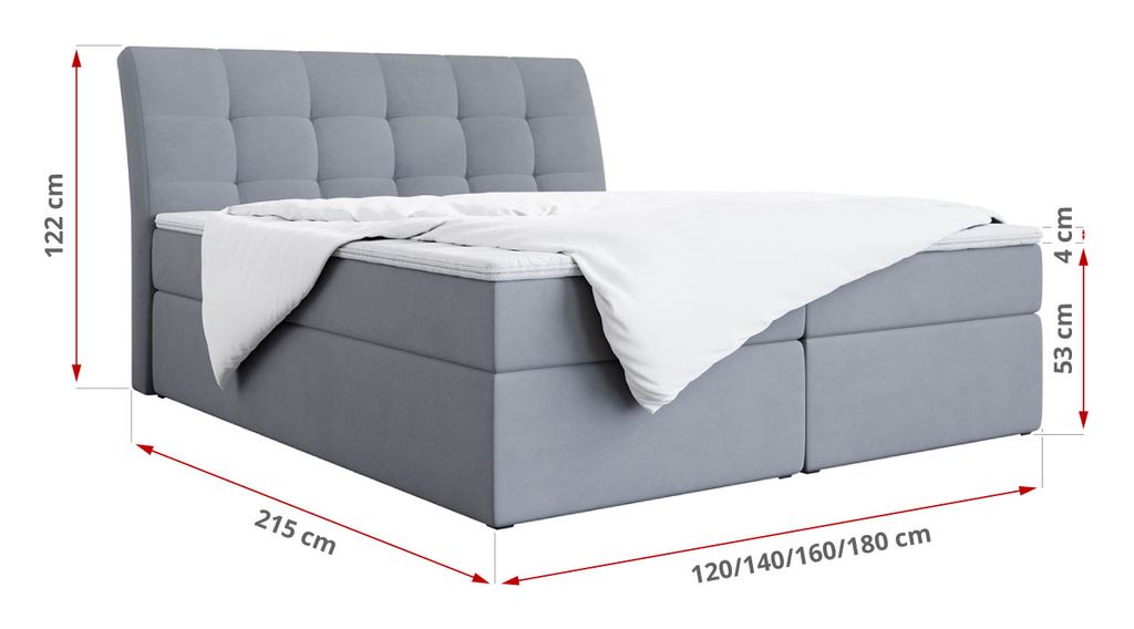 MKS MEBLE Boxspringbett Doppelbett - | Kaufland.de