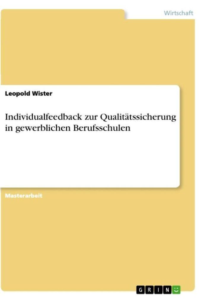Individualfeedback zur Qualitätssicherung in gewerblichen Berufsschulen