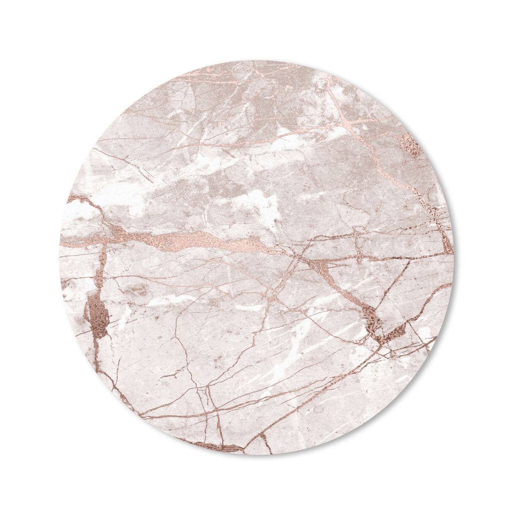 MuchoWow Mauspad Mousepad Marmor - Altrosa - Rosa 30x30 cm - Mousepads - Maus Mat - Pad - Mausunterlage - Tischunterlage - Schreibtischmatten