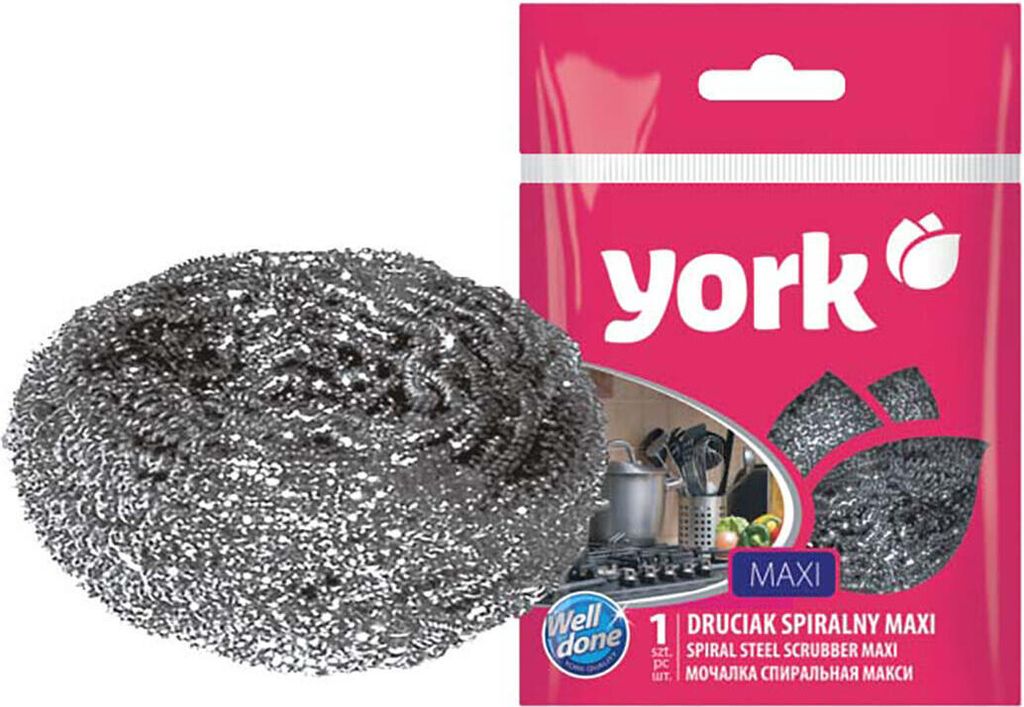 Scheuerschwamm aus Stahlgewebe MAXI 1 Stück - YORK