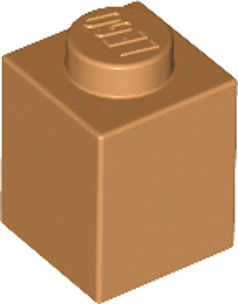 250 Pièces Lego 1x1 Medium Nougat 3005 - Idéal pour paysages et façades