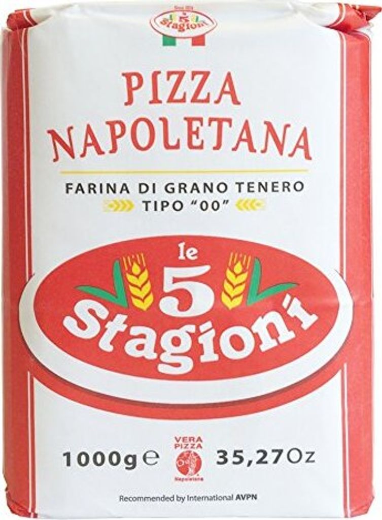 Pizzamehl 00 Pizza Napoletana Rossa 1kg - 5 Stagioni