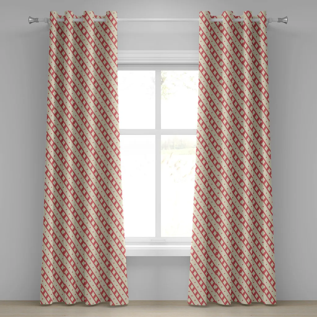 ABAKUHAUS Tenda Geometrica Corallo 280x175 - Tende Arredo Moderno