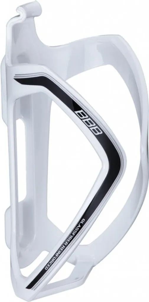 Porte-bidon BBB FlexCage Design Blanc/Noir pour Cyclisme sur Route