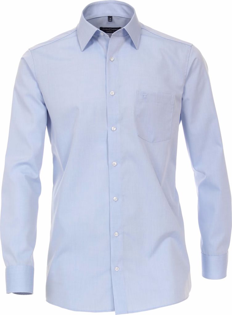 CASAMODA Herren Businesshemd Langarm Kent Comfort-Fit Hellblau 53