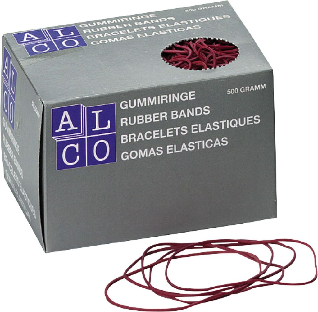Gummiring Naturkautschuk 40mm rot 500g Packung mit 20 Stück