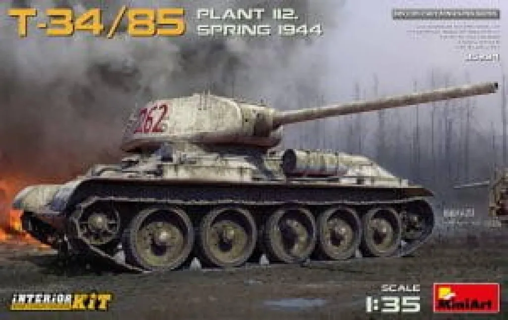 T-34-85 Plant 112 MiniArt 35294 avec Détails Intérieurs et Photodécoupe