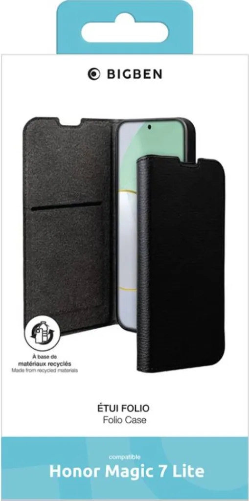 Cover Wallet Nera BigBen Honor Magic 7 Lite - Comoda e Resistente - 2
