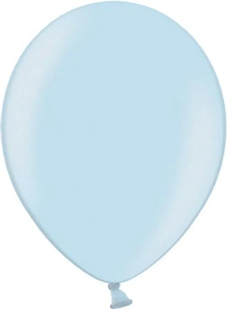 Ballons bleu clair métallisé 23cm - Effet nacré brillant lot de 100