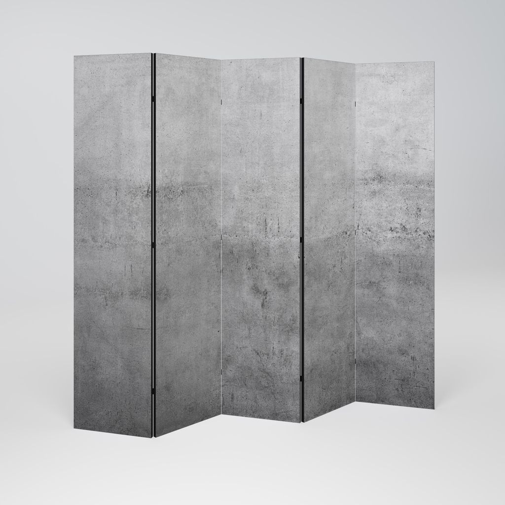 SpaceRebels Paravent Raumteiler - 5-teilig Raumtrenner, Druck 1-Seite - Raumtrenner - Trennwand Wohnung - Room Divider - Spanische Wand Deko Modern...