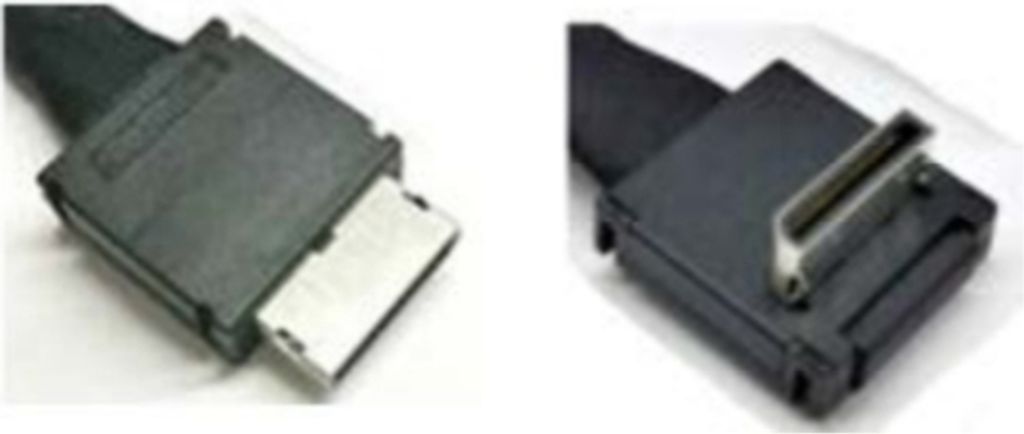 Intel OCuLink Cable Kit AXXCBL470CVCR - Internes SAS-Kabel - 4i MiniLink SAS (SFF-8611) (M) gerade zu 4i MiniLink SAS (SFF-8611) (M) rechtwinklig -...