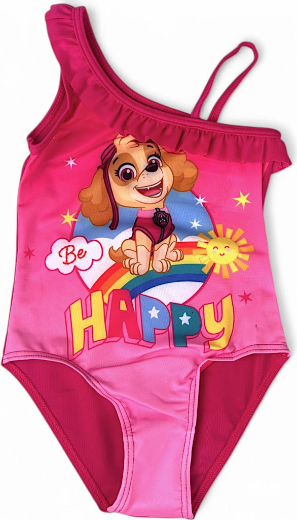 Badeanzug PAW Patrol mit Rüschendetails Dunkelpink 122-128 cm