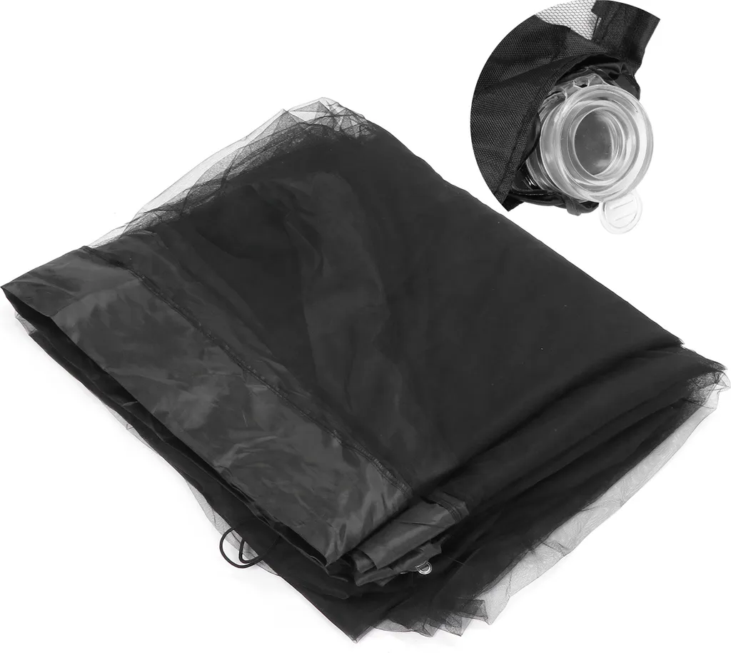 Moustiquaire de table avec zip et base lestable pour parasol déporté - 7