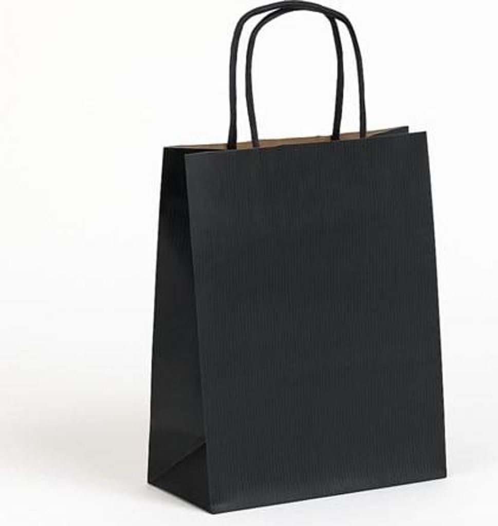 Papierové darčekové tašky 180x80x225 čierne Obrázok produktu 