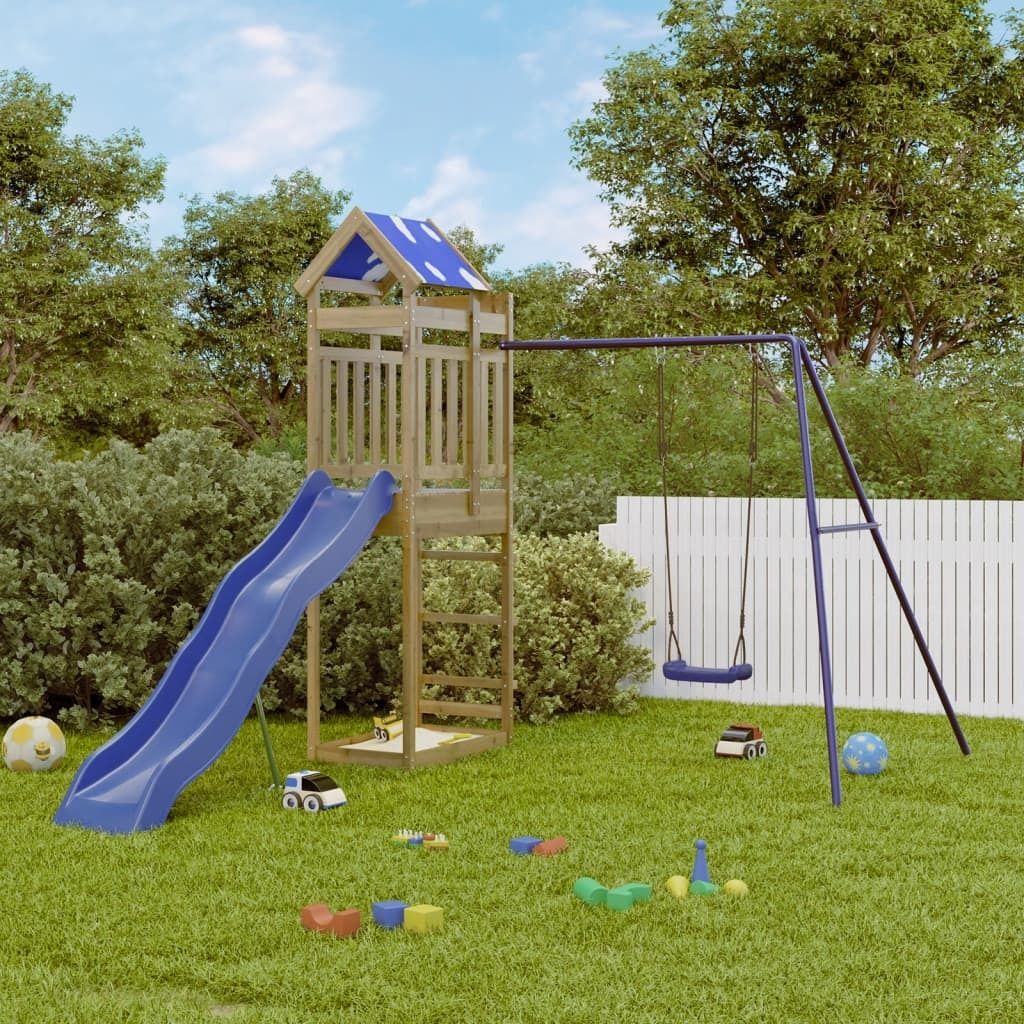 Möbel Spielturm Imprägniertes Kiefernholz - Schaukeln 3279102