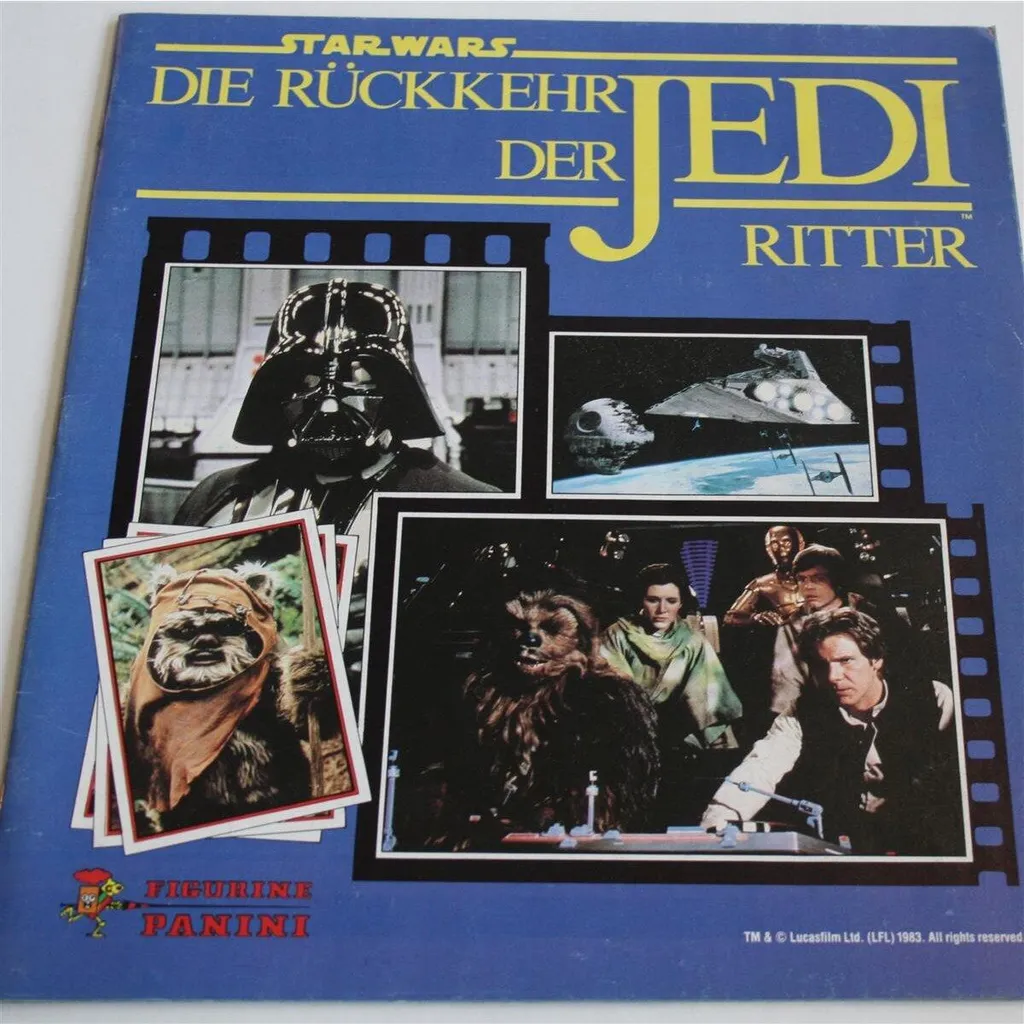 Star Wars Le Retour du Jedi Album Autocollants à Collectionner Occasion