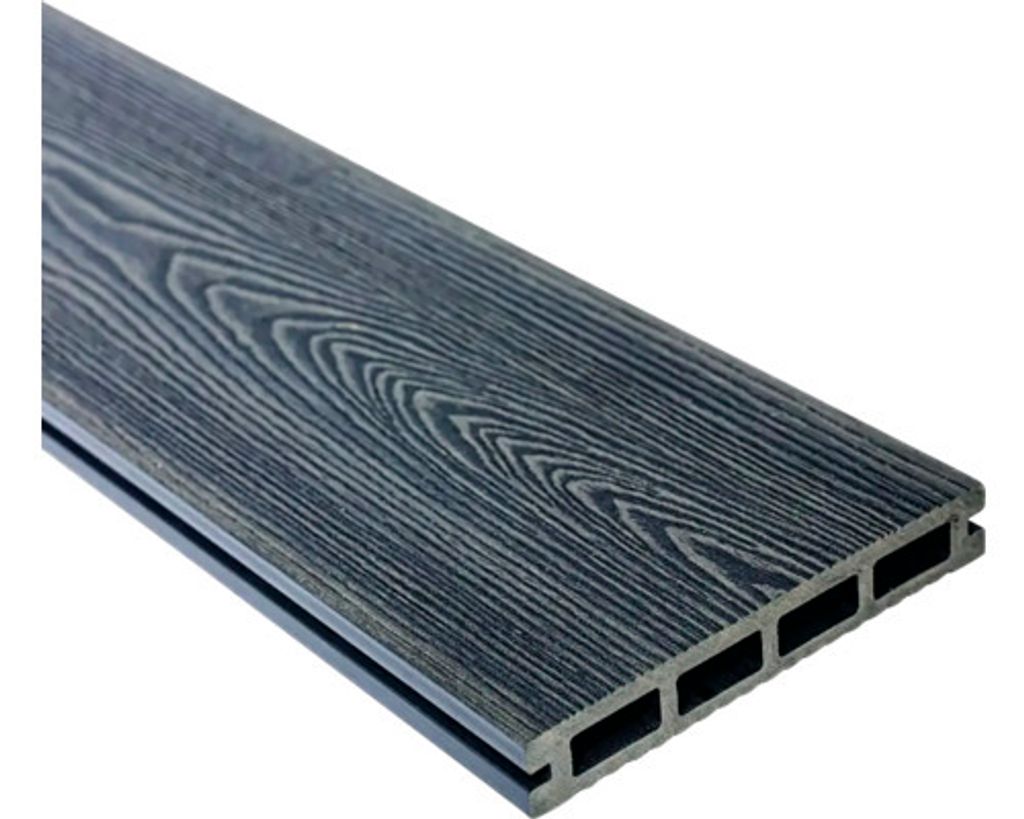 Terasové prkno WPC 23 x 146 x 4000 mm grafit dutý profil Obrázek produktu 