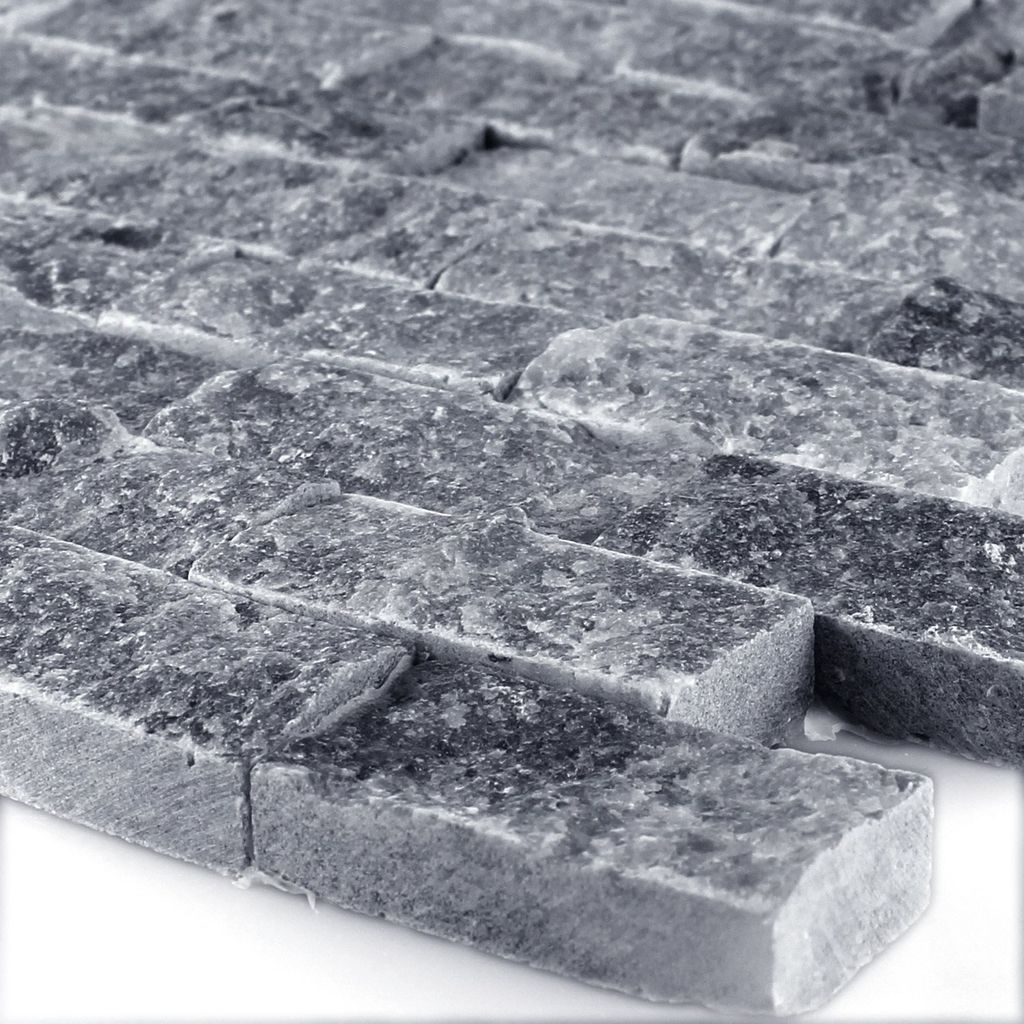 Mosaikfliesen Marmor Visso Nero 3D