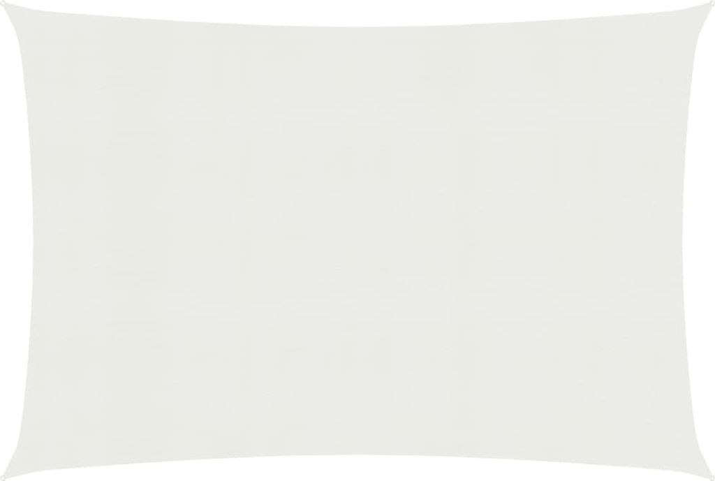 The Living Store Sonnensegel 160 g/m² Weiß 3x4,5 m HDPE
