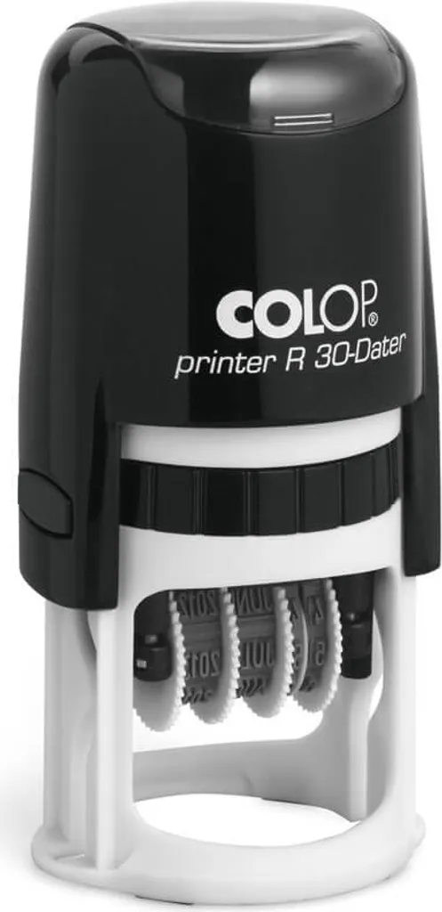 Marquage Propre et Rapide : Tampon Dateur COLOP R 30 Noir Circulaire