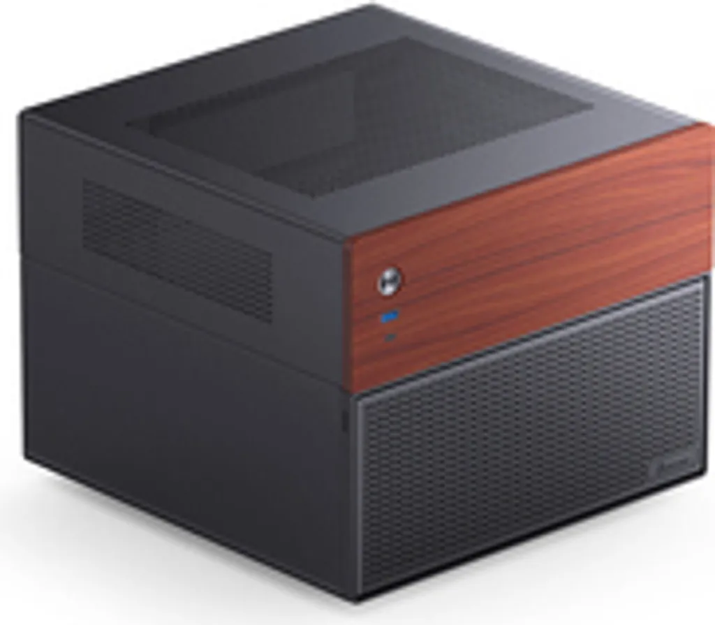 Jonsbo N4 Black Boîtier Micro-ATX 8 baies avec finition bois et acier