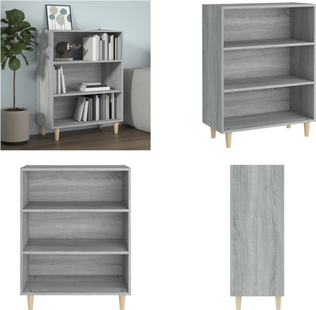 vidaXL Sideboard Grau Sonoma 69,5x32,5x90 cm Holzwerkstoff - Sideboard - Sideboards - Schrank - Lagerschrank