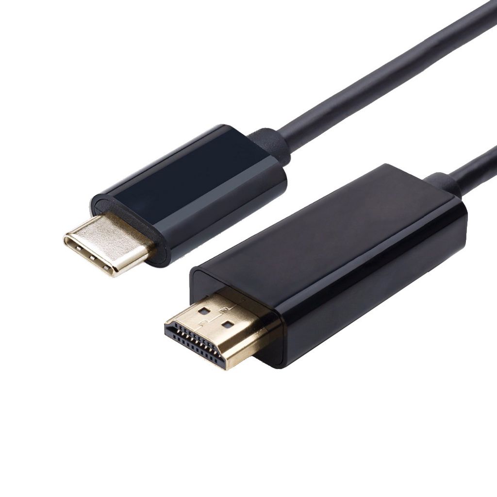 Câble USB 3.1 type C papa vers HDMI papa, 4K, 1.8m, noir Image du produit 