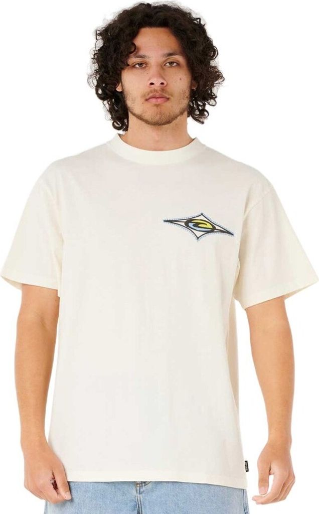 Rip Curl Raw Energy Maxxed Kurzarm-t-shirt Beige M Mann Beige M