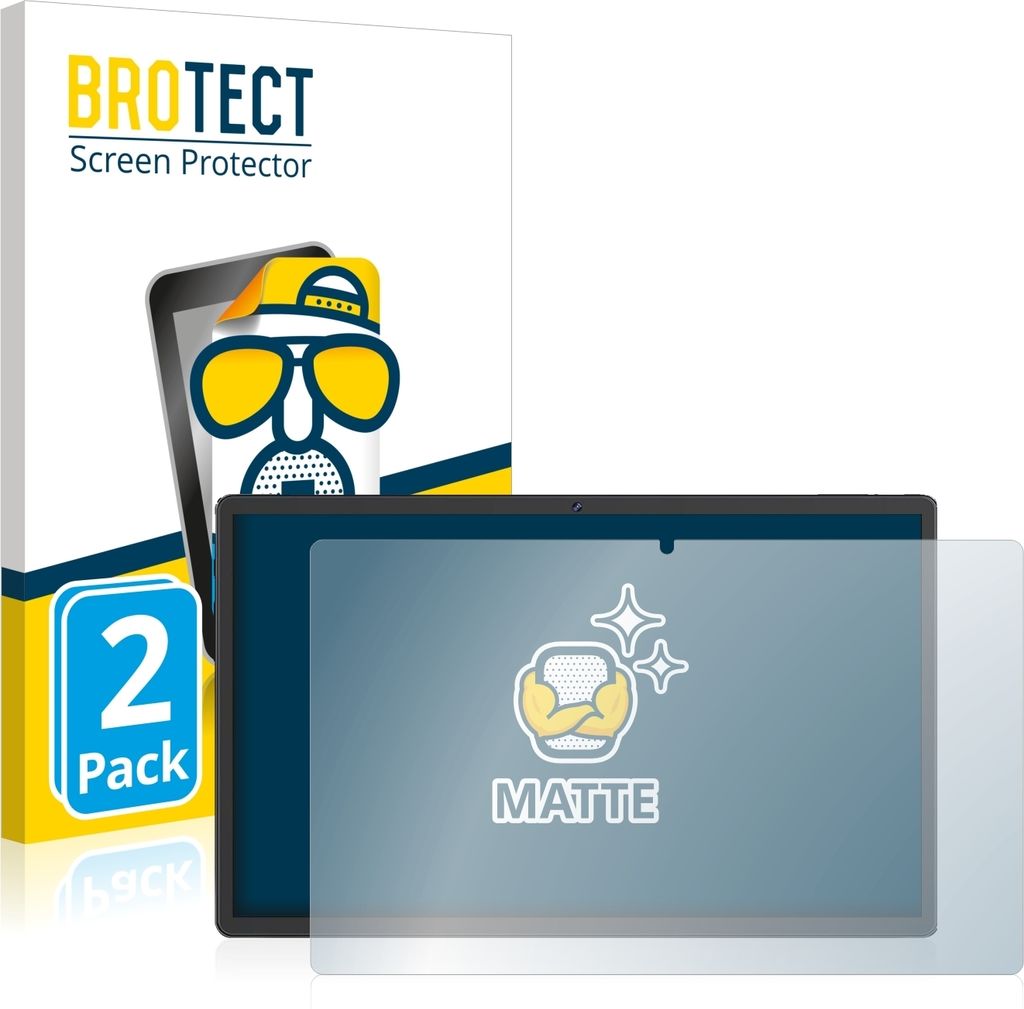 2x BROTECT Schutzfolie für Sebbe Facetel Tablet Q10 Displayschutz Displayschutzfolie Folie Matt Entspiegelungsfolie
