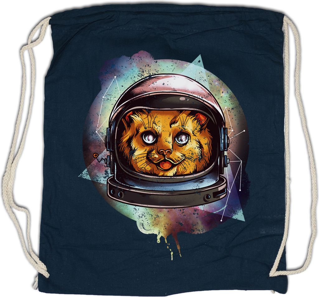 Urban Backwoods Space Cat I, Turnbeutel, Farbe: Navy