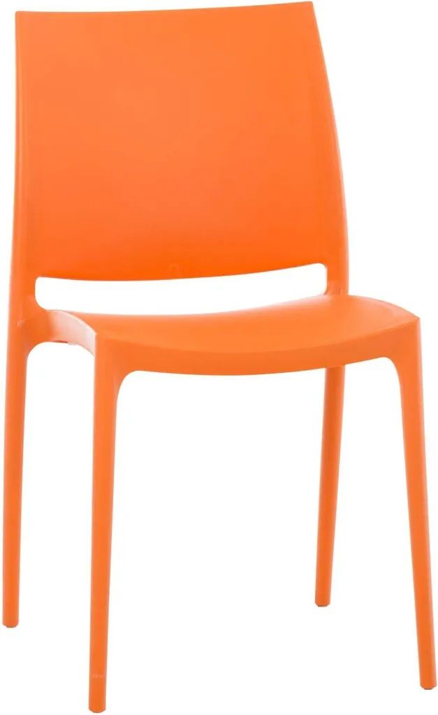Sedia Secchiello Arancione Design Salva-spazio | UV-Resistant Moderno