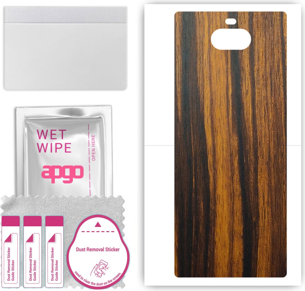 apgo Rückseite Schutzfolie, Skin, kompatibel mit Sony Xperia 10 Plus, Hinten Displayschutzfolie aus Vinylfolie, kratzfest, einfache Montage - Tige...